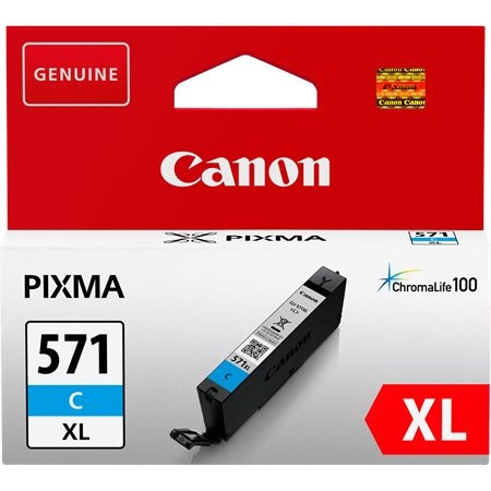 Canon CLI-571C XL eredeti cián tintapatron (BS0332C001)