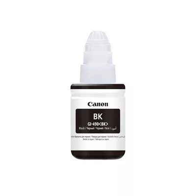 CANON® GI-490Bk fekete EREDETI tinta, ~6000 oldal ( 0663C001 ) GI490 ► Legális! ◄