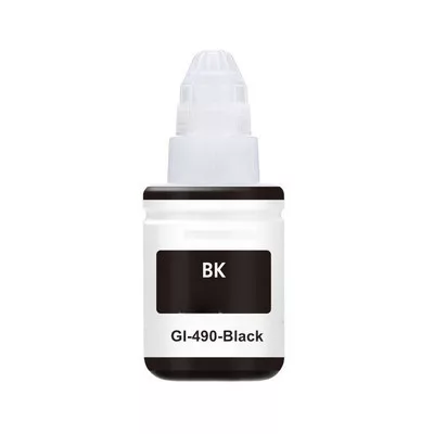 CANON-hoz GI-490Bk fekete UTÁNGYÁRTOTT tinta, ~6000 oldal (135ml) ( 0663C001 )