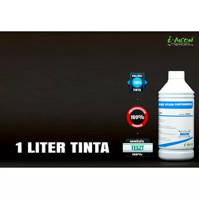 Epson tintapatronokhoz utángyártott ►1 LITER◄CIÁN / CYAN i-AICON tinta (1000 ml)