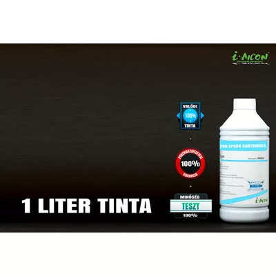 Epson tintapatronokhoz utángyártott VILÁGOS CIÁN / CYAN i-AICON tinta, 1000 ml-es kiszerelés