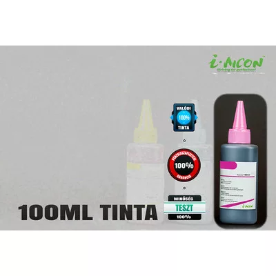 VILÁGOS MAGENTA színű 100 ml-es univerzális utántöltő i-AICON™ tinta Brother, Canon, HP, Lexmark tintapatronokhoz ► Legális! ◄