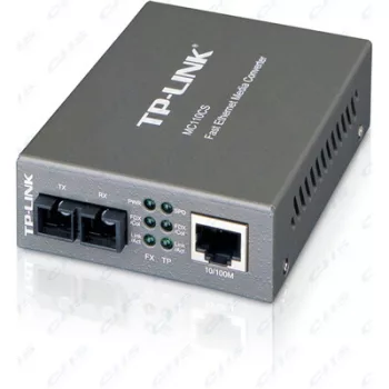   TP-LINK Optikai Media Konverter 100(réz)-100FX(SC) Single mód, MC110CS