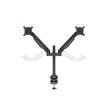 MULTIBRACKETS 2 karos asztali konzol, M VESA Gas Lift Arm Dual Black (15-32", max.VESA: 100x100 mm, 10 kg)
