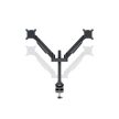 MULTIBRACKETS 2 karos asztali konzol, M VESA Gas Lift Arm Dual Black (15-32", max.VESA: 100x100 mm, 10 kg)