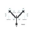 MULTIBRACKETS 2 karos asztali konzol, M VESA Gas Lift Arm Dual Black (15-32", max.VESA: 100x100 mm, 10 kg)