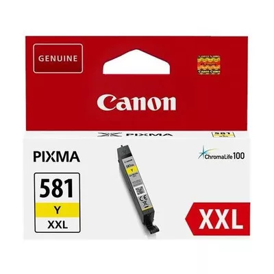 CANON® CLI-581XXL sárga EREDETI TINTAPATRON, ~825 oldal ( 1997C001 )