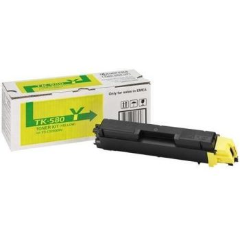 Kyocera TK-580Y sárga eredeti toner (≈2800 oldal)