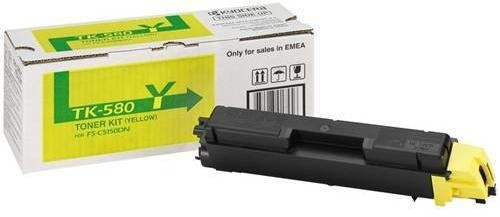 Kyocera TK-580Y sárga eredeti toner (≈2800 oldal)