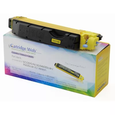 KYOCERA TK5140Y Toner sárga CHIPPES CartridgeWeb (UTÁNGYÁRTOTT) (≈5000oldal)