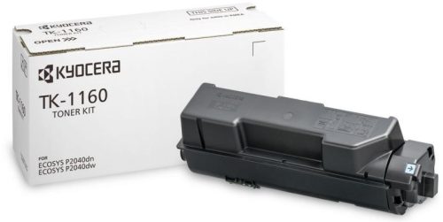 Kyocera TK-1160 fekete eredeti toner, ~7200 oldal