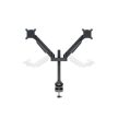MULTIBRACKETS 2 karos asztali konzol, M VESA Gas Lift Arm Dual Black HD (15-32", max.VESA: 100x100 mm, 21 kg)