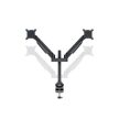MULTIBRACKETS 2 karos asztali konzol, M VESA Gas Lift Arm Dual Black HD (15-32", max.VESA: 100x100 mm, 21 kg)