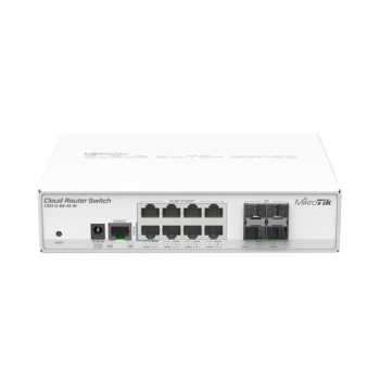   MIKROTIK Cloud Router Switch 8x1000Mbps + 4x1000Mbps SFP, Menedzselhető, Rackes - CRS112-8G-4S-IN