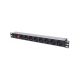 INTELLINET PDU 8x SCHUKO 19" 1U 3m kapcsolós Fekete