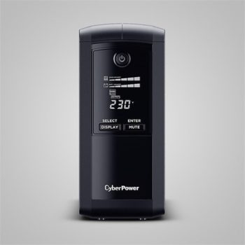   CYBERPOWER UPS, VP1000EILCD, (6xIEC C13) 1000VA 550W 230V szünetmentes tápegység + USB LINE-INTERACTIVE
