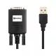 SANDBERG USB-adapter, USB to Serial Link (9-pin), Fekete