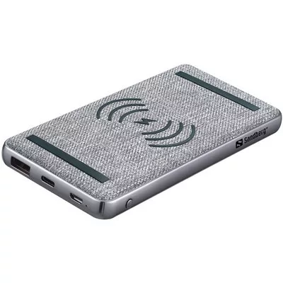 SANDBERG Hordozható akkumulátor, Powerbank 10000 PD20W+Wireless