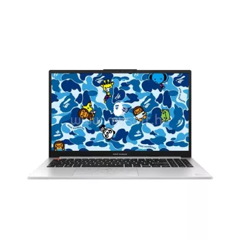   ASUS CONS NB Vivobook BAPE edition K5504VA-MA265W 15.6" WQHD+ OLED, i5-13500H, 16GB, 512GB M.2,  INT, WIN11H,Ezüst