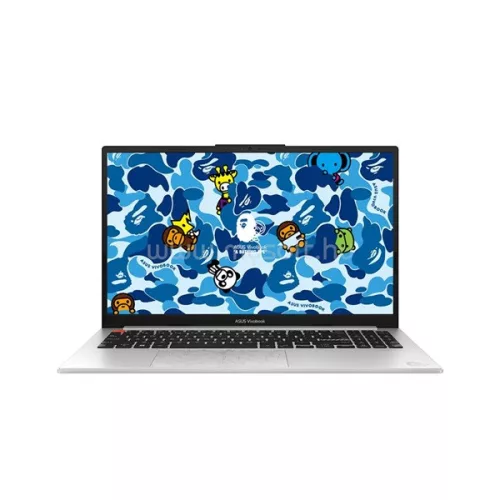ASUS CONS NB Vivobook BAPE edition K5504VA-MA265W 15.6" WQHD+ OLED, i5-13500H, 16GB, 512GB M.2,  INT, WIN11H,Ezüst