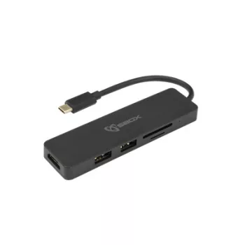   SBOX Dokkoló TCA-51, ADAPTER USB TYPE-C -> HDMI/USB-3.0/SD+TF - 5in1