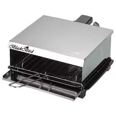 Retro party grill és melegszendvicssütő, beltéri és kültéri használatra, olajleeresztő, 800W