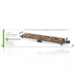 NEDIS FCTE110EBK90 Teppanyaki látvány grillsütő, 1800W, szabályozható hőmérséklet, csepptálca