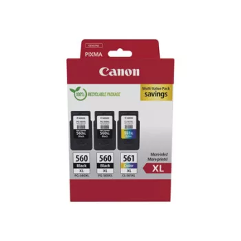   Canon 2db PG-560XL (fekete) + 1db CL-561XL (színes) TINTAPATRON / INK CARTRIDGE Multipakk 2x14,3 ml +1x12,2 ml