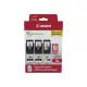 Canon 2db PG-560XL + 1db CL-561XL EREDETI Tintapatron Multipakk + ►50 lap A6-os fényes fotópapír (2x14,3 ml (fekete) + 1x12,2 ml (színes))