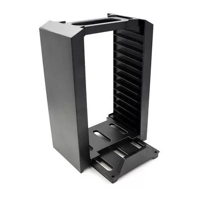 FROGGIEX PS4 Kiegészítő Töltő állomás + Játék tartó Fekete, FX-P4-C1-B