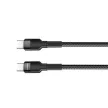 COLORWAY Kábel Type-C CW-CBPDCC047-BK, C-típusú színes kábel (PD Fast Charging 60W) 3,0A 1m fekete