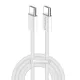COLORWAY Kábel Type-C CW-CBPDCC061-GR, fonott pamut, PD Fast Charging 60W, 3,0A 1M szürke