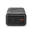 Nedis UPBKPD30000BK hordozható külső akkumulátor, powerbank 30000mAh