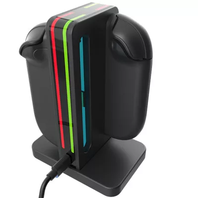 HYPERKIN Power Spire Nintendo Switch 2 Joy-Con Töltőállvány, Fekete
