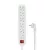 Nedis ESOC650F2WT 6 aljzatos kapcsolós (6-os) elosztó, 5 m, 3680 W, 16 A