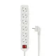 Nedis ESOC650F2WT 6 aljzatos kapcsolós (6-os) elosztó, 5 m, 3680 W, 16 A
