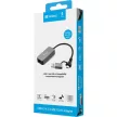 SANDBERG USB-C/A 2.5 GbE RJ45 adapter,  USB-C and USB-A Compatibility,  Ultra-Fast 2.5 Gbps Speeds, 5 év garancia