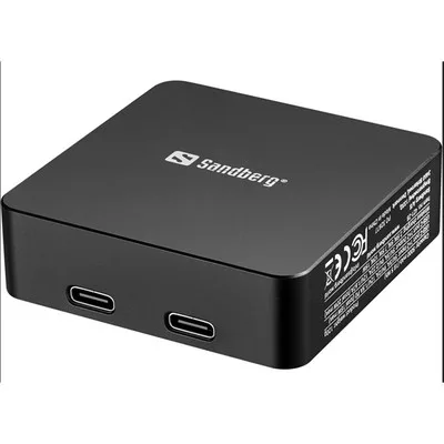 SANDBERG 3 in 1 mágneses powerbank, 5000 mAh (18.5 Wh), carry - on approved, 1,8 cm, 5 év garancia