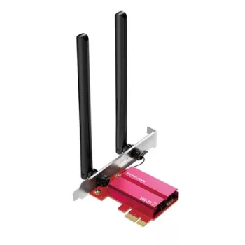   MERCUSYS Wireless Adapter PCI-Express 5.4 Tri Band BE6500 Wifi 7 Bluetooth, MA37BE