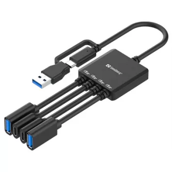SANDBERG USB-C/A to 2A+2C Splitter