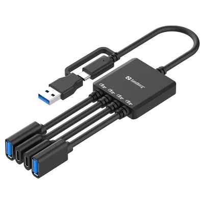 SANDBERG USB-C/A to 2A+2C Splitter