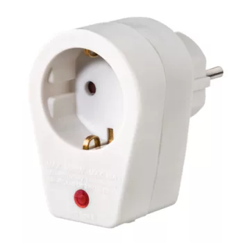   HAMA 223323, FIP HÁLÓZATI TÚLFESZÜLTSÉG VÉDŐ ADAPTER, FEHÉR