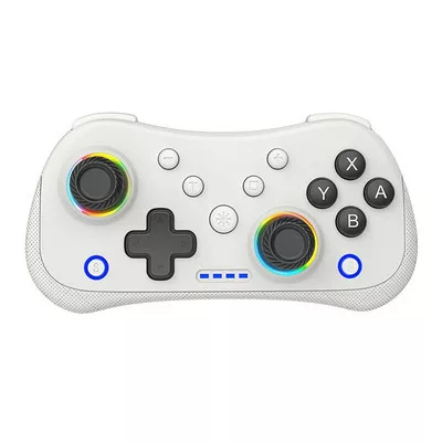 BLACKBIRD Kontroller - Nintendo Switch/Lite/OLED/Android/IOS/PC, Vezeték nélküli Bluetooth 5.0, 400mAh, Fehér RGB