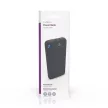 Nedis PBKPD20W125BK powerbank, hordozható külső akkumulátor, power bank 10000mAh, 1,5 / 1,67 / 2,0 / 2,22 / 3,0 A