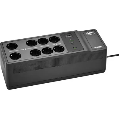APC Back-UPS, 1050VA/600W Floor/Wall Mount, 230V, 8x Schuko CEE 7/3 outlets, USB Type A+C Port, User Replaceable Battery