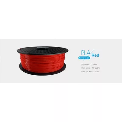 3D FILAMENT 1,75mm PLA Piros /1kg-os tekercs/