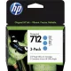 HP Nr.712 (3ED77A) 3 pakk eredeti cián TINTAPATRON / INK CARTRIDGE, 3x29ml