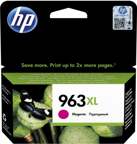 HP Nr.963XL (3JA28AE) eredeti magenta tintapatron, ~1600  oldal