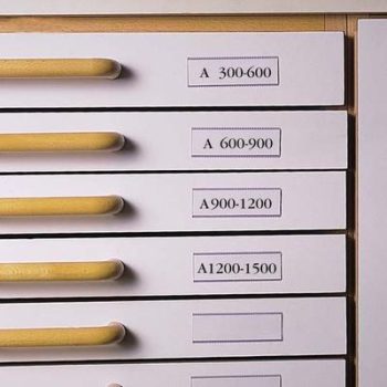   Címketartó zseb, 30x150 mm, öntapadó, fiókhoz, 3L, 10db/csomag