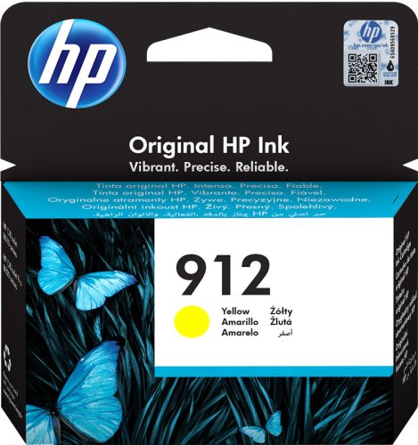 HP Nr.912 (3YL79) eredeti sárga tintapatron, ~315 oldal